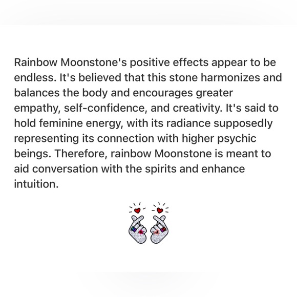 Moonstone Sterling Silver overlay ring - Picture 10 of 10